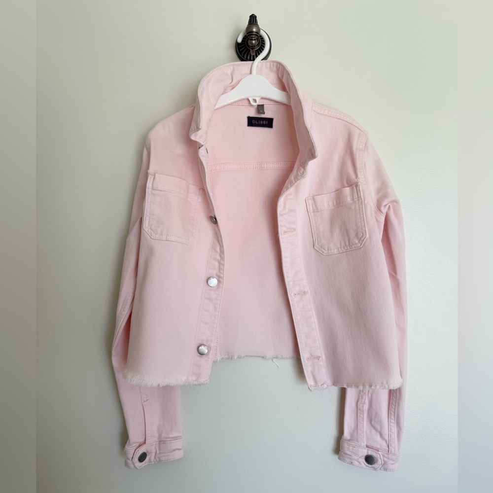 DL1961 Girl Manning Denim Jacket in Pink color in size L(14). Great condition